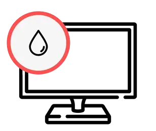 Компьютер залит жидкостью