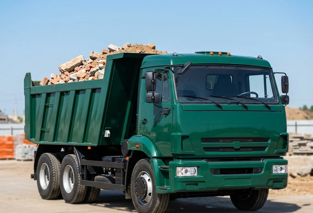 Самосвалы КамАЗ и ЗИЛ в Астане