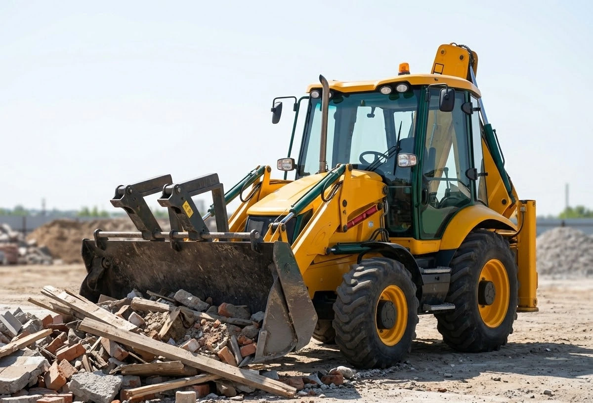 Услуги экскаватора-погрузчика в Астане