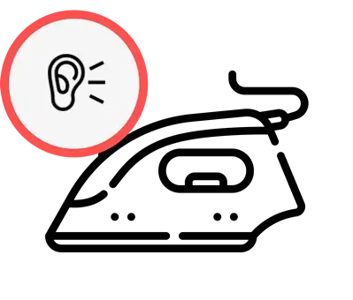 Сильный шум при работе утюга