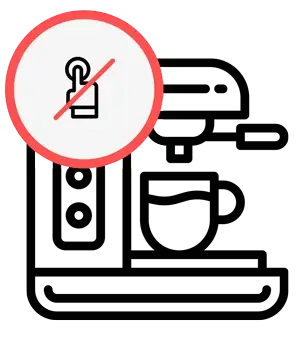 Кофемашина не реагирует на нажатие кнопок