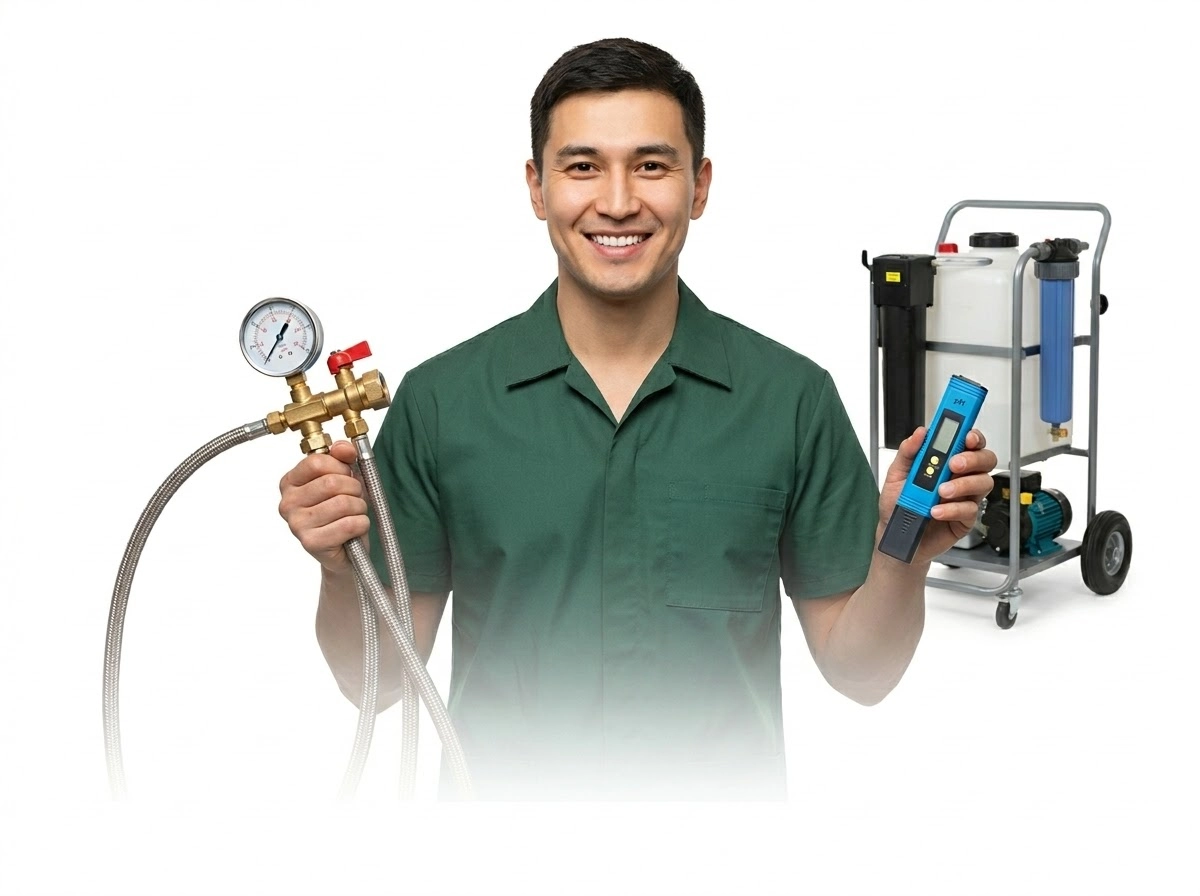 Промывка систем отопления